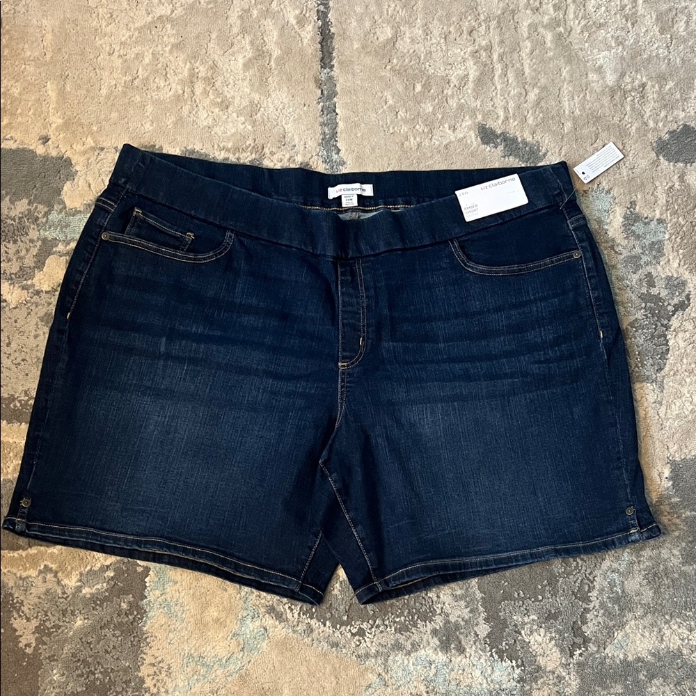 Liz Claiborne Dark Blue Jean Shorts